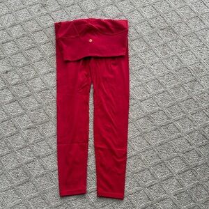 Lululemon Red Leggings